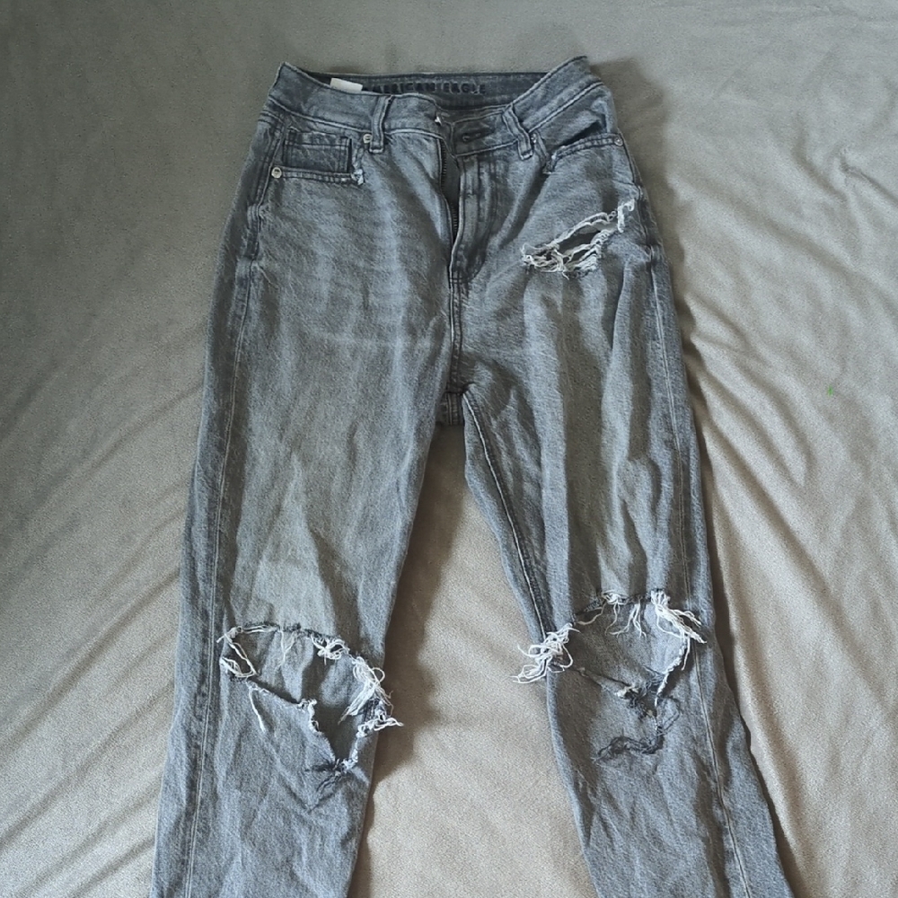 American Eagle Outfitters Gray High Rise Jeans